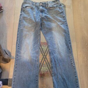 American Eagle Classic Bootcut Blue Stone Washed Denim Jeans Size 31x30